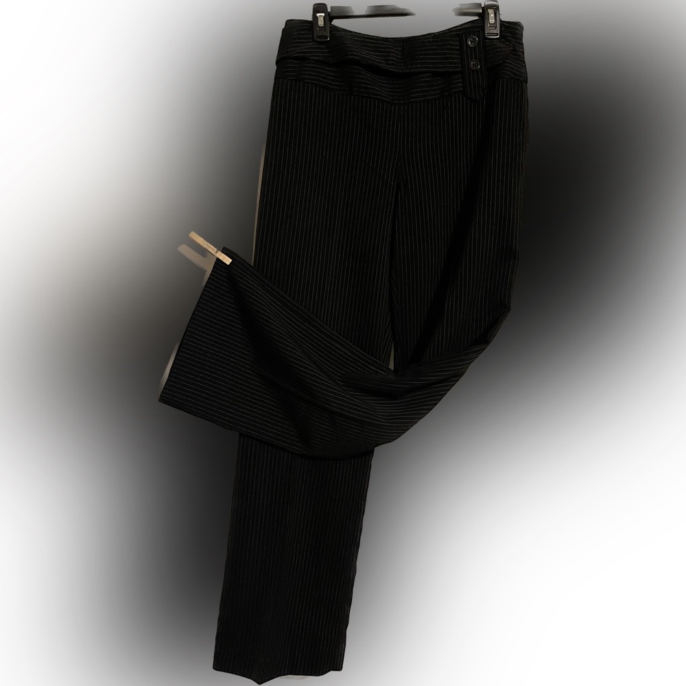 SHARAGANO STUDIO PinStriped Wide Leg Dress Pants • Size 10 • Like New Condition